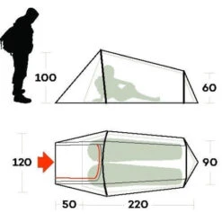 Tenda Ferrino Sling 2 -Esploratori Outdoor tenda ferrino sling 2 compatta climi miti tre 3 stagioni trail running bicicletta 1